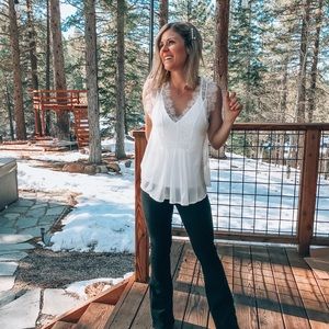 5/ $30 White Lace Blouse